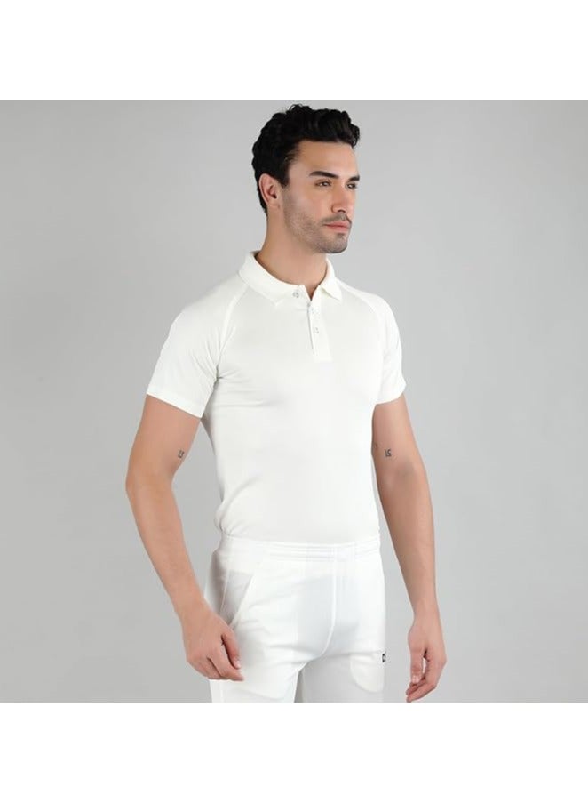 DSC Half Sleeve Polyester Cricket T-Shirt for Mens Micro-light Performance Polyester improves players' range - Image 2