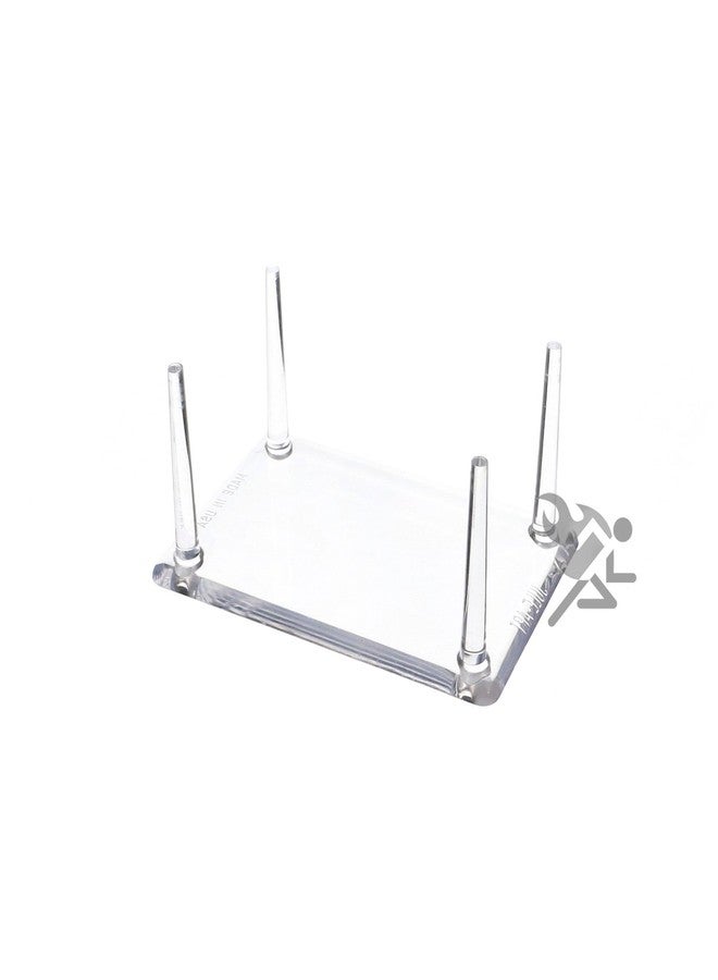 حامل عرض OnFireGuy ذو الأرجل النحيفة مقاس 3 بوصات بأربعة أوتاد للطعوم المعدنية والأحافير، عبوة من 6 قطع - Image 1