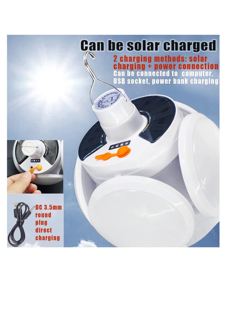 PYLCO SMART Multipurpose Outdoor Camping Lantern Light Solar Rechargeable LED Flash light Outdoor Camp Tent Light with USB Charging Foldable Bulb Picnic Light Battery Operated for Car Repairing Workshop - Image 3
