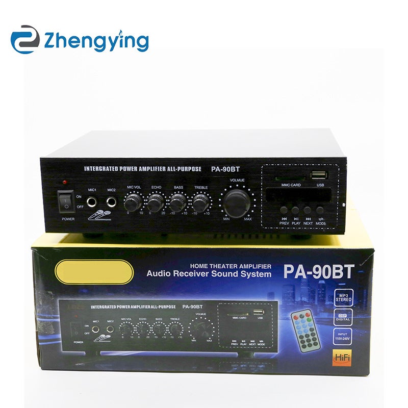 Fixed Pressure And Resistance Power Amplifier Household Professional High-Power Public Broadcasting Ceiling Speaker Audio Bluetooth Small Power Amplifier - Image 3