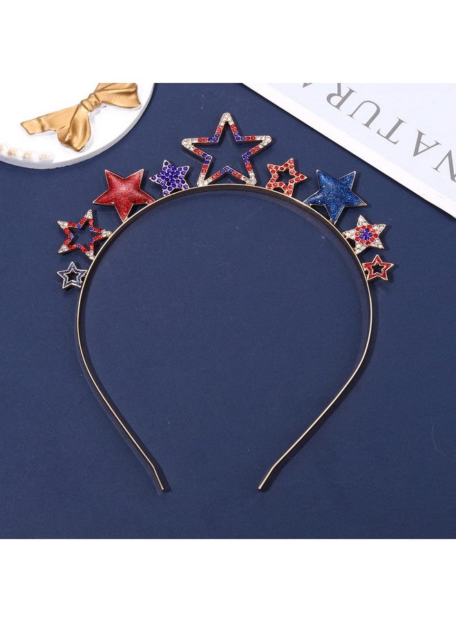 PHALIN American Flag Headband 4Th Of July Star Hairband For Women Independence Day Patriotic Hair Accessory Party Favors (Star) - Image 2