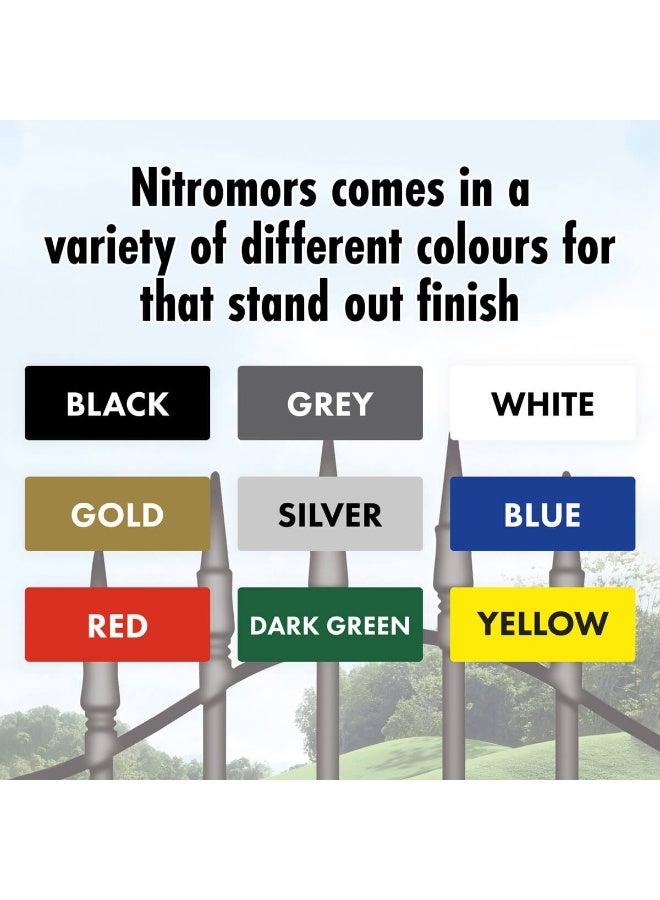 Nitro Mors Nitromors Hammered Metal Paint - Durable Finish for Metal Doors, Garden Furniture & Railings, UV & Rust Protection,White 250 ml - Image 4