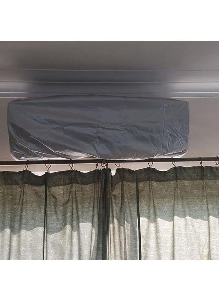 Generic Air Conditioner Cover - 2.25 HP and 3 HP - 110 x 31cm (Silver) 