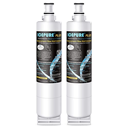 ICEPURE PLUS NSF53&42 Refrigerator Water Filter Replacement for Whirlpool 4396508 4396510, Everydrop EDR5RXD1, Filter 5, 4392857, WF285 PNL240V 4396918 9010 WF-NL300 WF-L500 RWF0500A RWF0500AH 2PACK - Image 1