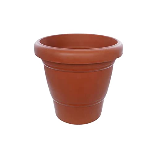 Suzec Garden Heavy Plastic Planter Pot/Gamla 6 inch Brown, Pack of 1, Small - Image 1
