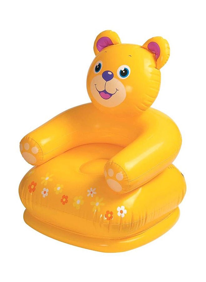INTEX Air Teddy Bear Shape Attractive Designed Lightweight Inflatable Chair 65x64x79cm - Image 2