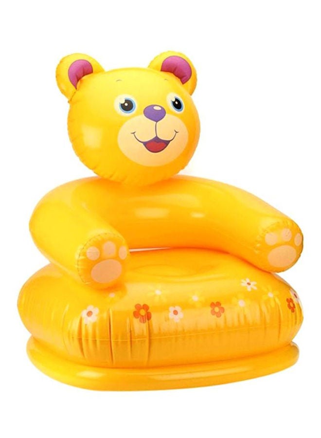 INTEX Air Teddy Bear Shape Attractive Designed Lightweight Inflatable Chair 65x64x79cm - Image 1