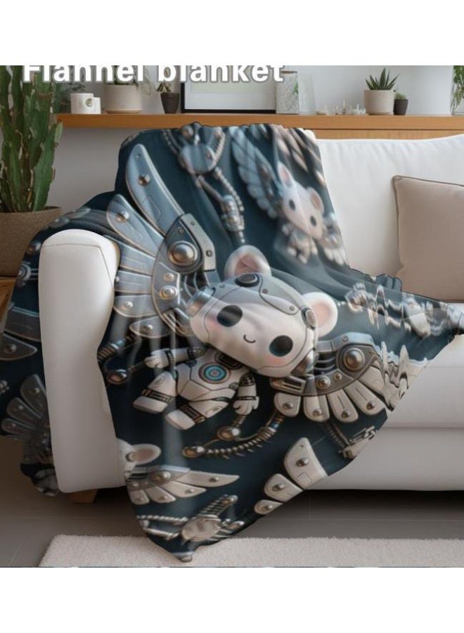 عام بطانية رقيقة من الفانيلا (حرارة ومريحة، ومناسبة للنوم واستخدام اللعبة والغبار والرمل) 150 سم * 200 سم - 205 - Image 4