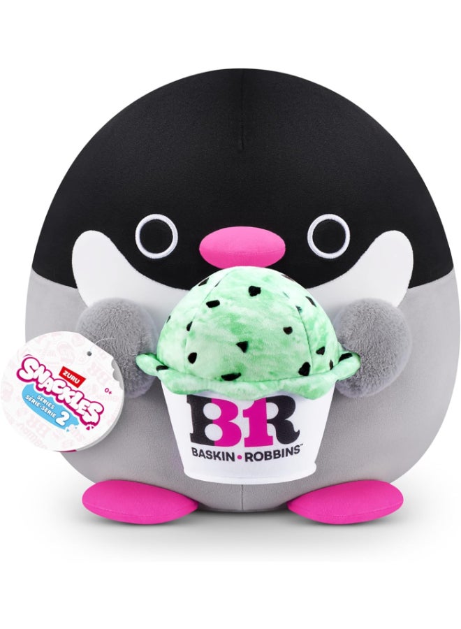 Snackles 77573G Penguin (Baskin Robbin) Series 2 35 cm Plush Toy Medium (35 cm) - Image 1