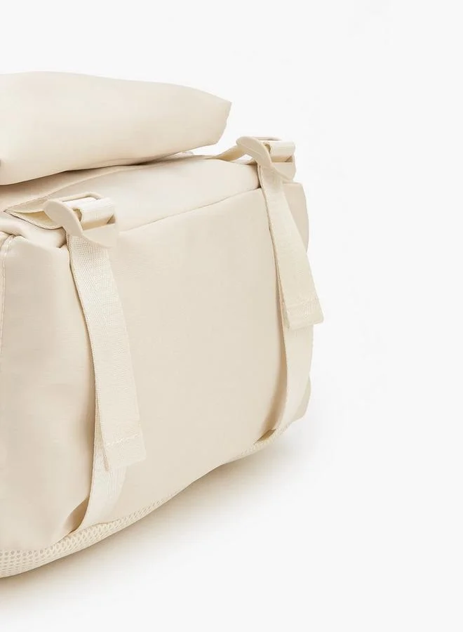Missy BEIGE Solid School Backpack With Adjustable Shoulder Straps for Women | Best Price UAE