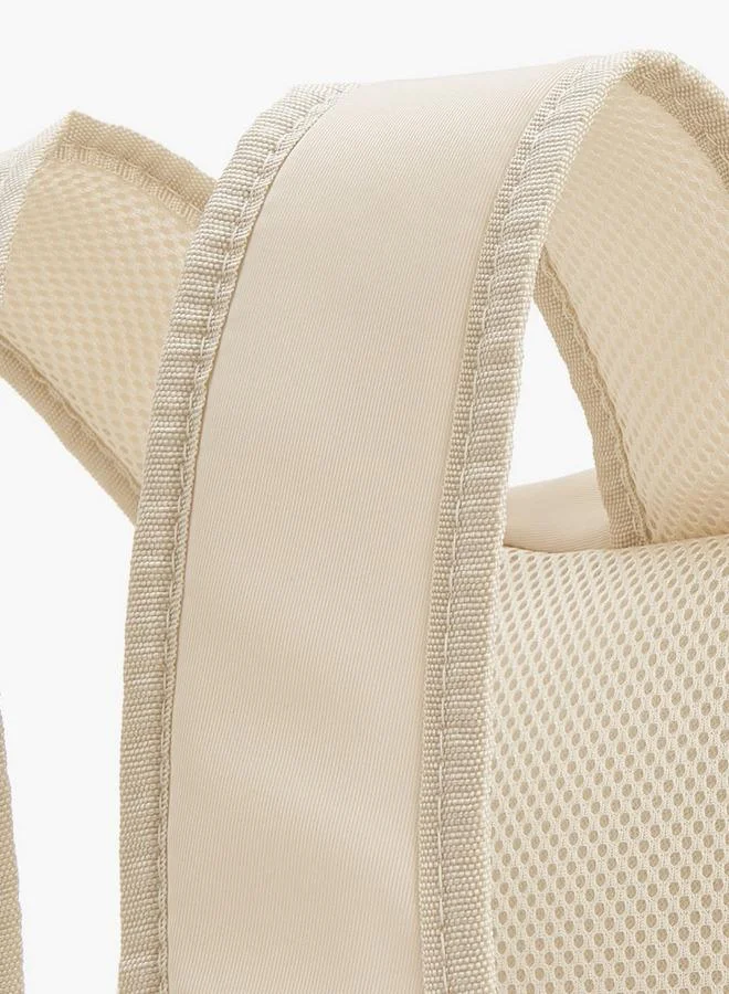 Missy BEIGE Solid School Backpack With Adjustable Shoulder Straps for Women | Best Price UAE