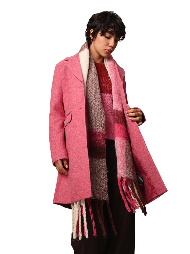 ONLY Women's Loose Fit Pink Coat - Image 2