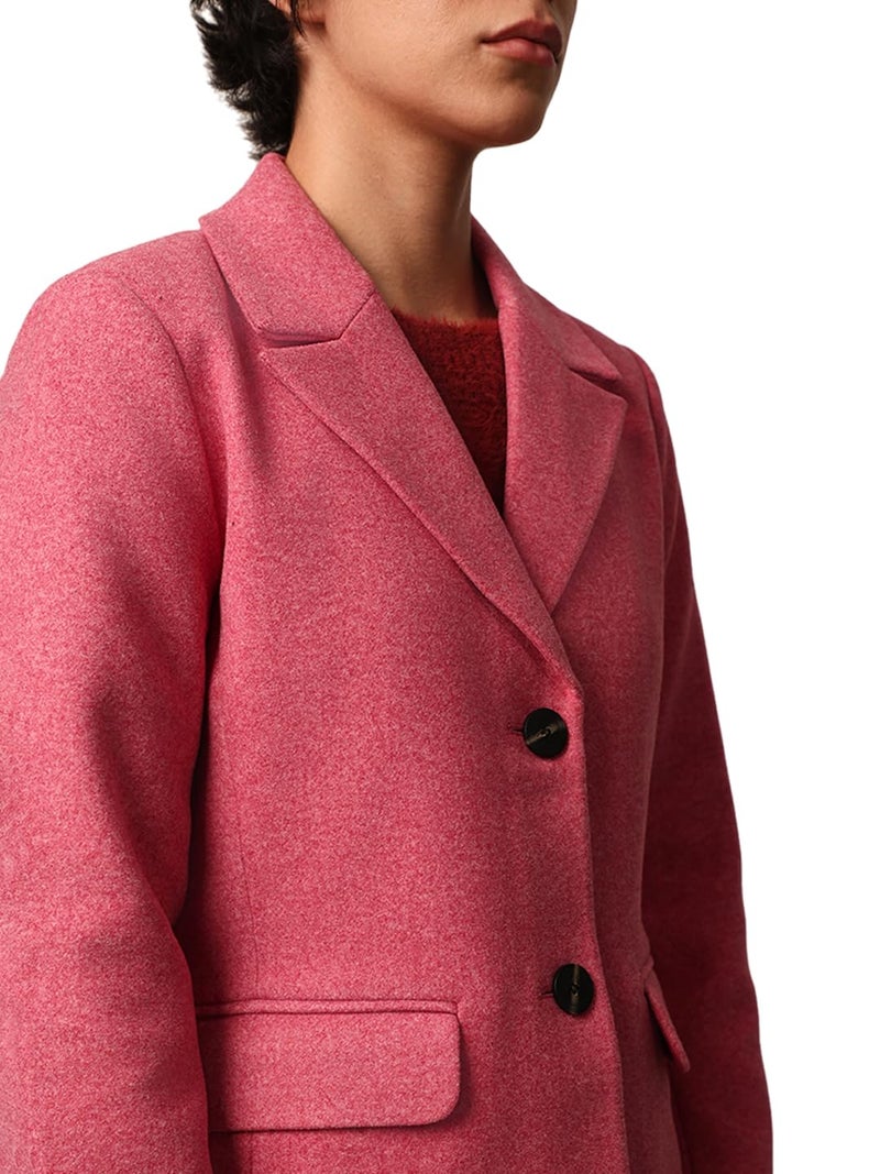ONLY Women's Loose Fit Pink Coat - Image 4