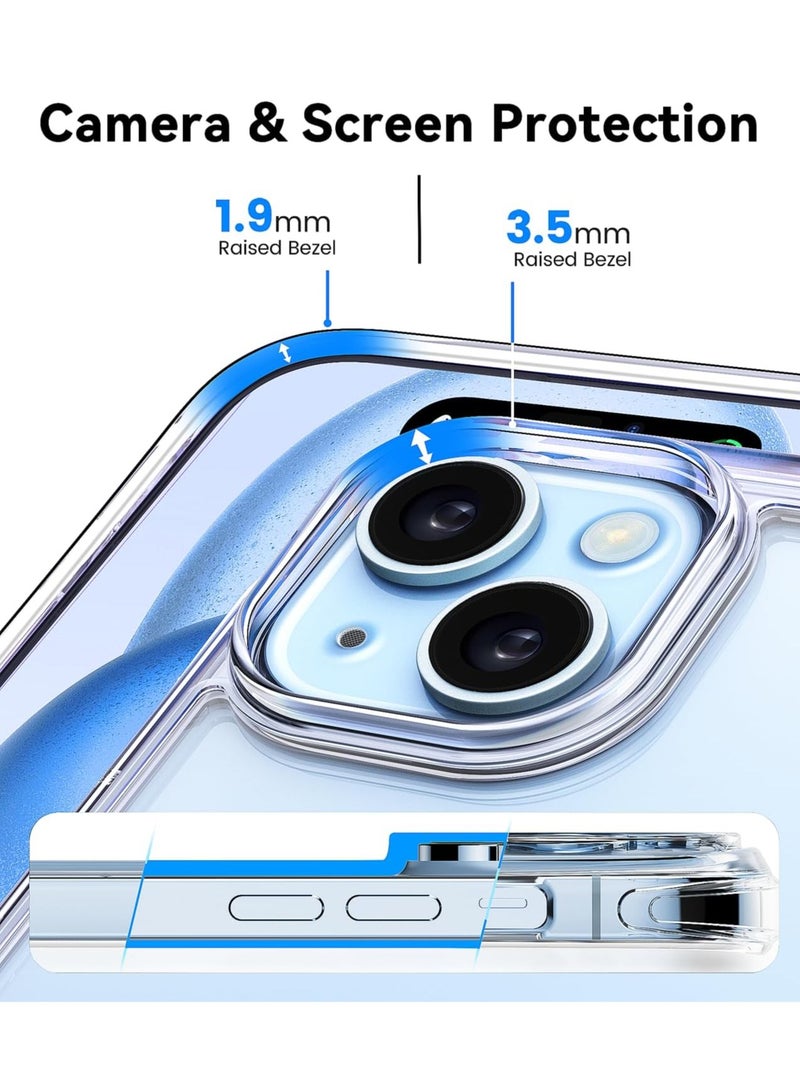 general iPhone 15 Case, Military-Grade Protection, Shockproof Air Guard Corners, Yellowing-Resistant Acrylic Back, Phone Case for iPhone 15, Air Armor Series, Clear - Image 4