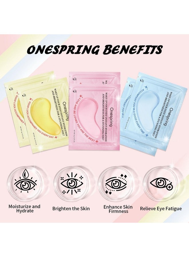 Onespring Eye Masks (24 Pairs) - Gifts for Her - Caffeine, 24K Gold and Retinol Under Eye Patches for Puffy Eyes, Dark Circles & Fine Lines, Bachelorette Party Favors, Birthday, Bridesmaid Gifts - Image 3