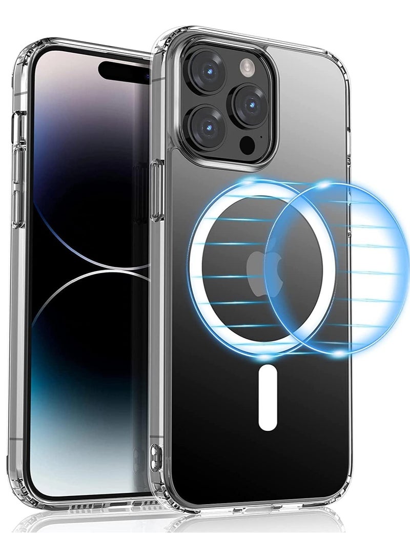 ELTRAZONE iPhone 14 Pro 6.1" Case Cover - Clear Shockproof Bumper, Anti-Scratch, MagSafe Wireless Charging Compatible - Image 1