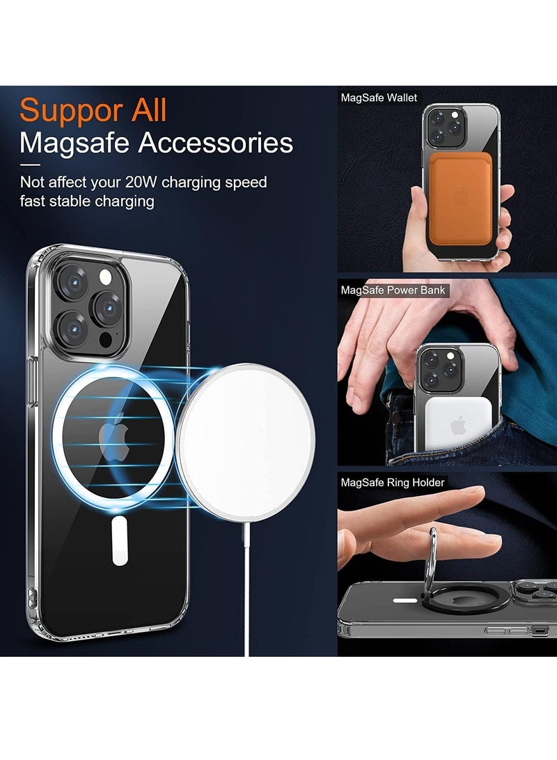 ELTRAZONE iPhone 14 Pro 6.1" Case Cover - Clear Shockproof Bumper, Anti-Scratch, MagSafe Wireless Charging Compatible - Image 2