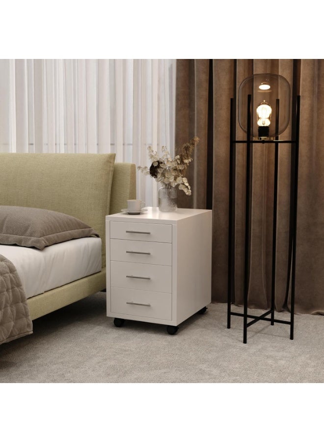 ار وحدة تخزين بقاعدة متحركة مكونة من 4 ادراج من اي جي اي دي، اثاث مكتبي عصري مع ادراج خزائن - Image 1