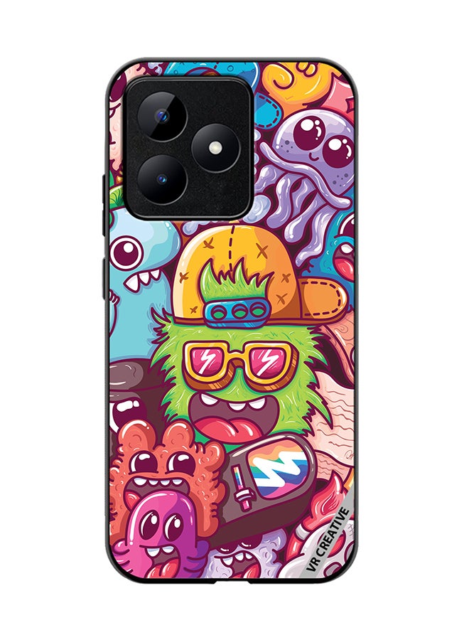 VR CREATIVE Protective Case Cover For Realme C53 Graphitti Design Multicolour - Image 1