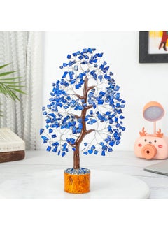 Crocon Lapis Lazuli Gemstone Tree - Crystal Tree Of Life - Handmade - Chakra Tree Decor For Positive Energy - Blue Healing Stone - Third Eye Chakra - Healing Tree - Feng Shui - Money Tree - Spiritual Gift  - Image 2