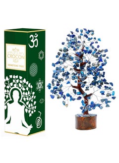 Crocon Lapis Lazuli Gemstone Tree - Crystal Tree Of Life - Handmade - Chakra Tree Decor For Positive Energy - Blue Healing Stone - Third Eye Chakra - Healing Tree - Feng Shui - Money Tree - Spiritual Gift  - Image 5