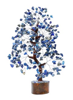 Crocon Lapis Lazuli Gemstone Tree - Crystal Tree Of Life - Handmade - Chakra Tree Decor For Positive Energy - Blue Healing Stone - Third Eye Chakra - Healing Tree - Feng Shui - Money Tree - Spiritual Gift  - Image 1