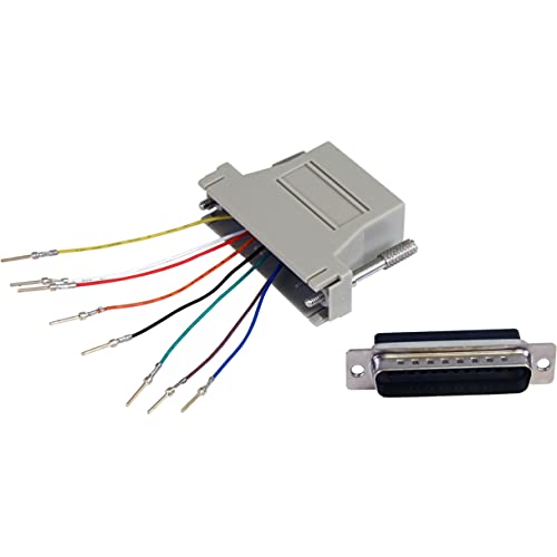 StarTech.com DB25 to RJ45 Modular Adapter - M/F - Serial adapter - DB-25 (M) to RJ-45 (F) (GC258MF), Gray - Image 2