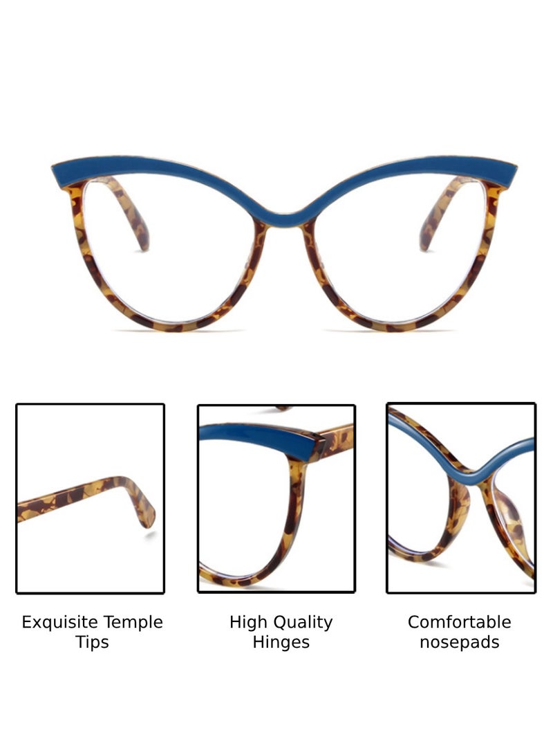 Urban Utility Blue Light Blocking Optical Eyeglasses - Stylish Oversized Frames, Clear Lens, Polarized. Top-rated Bluelight Protection for Reading, Work, & Screen Time. Vintage-Inspired, Lightweight Design. - Image 4