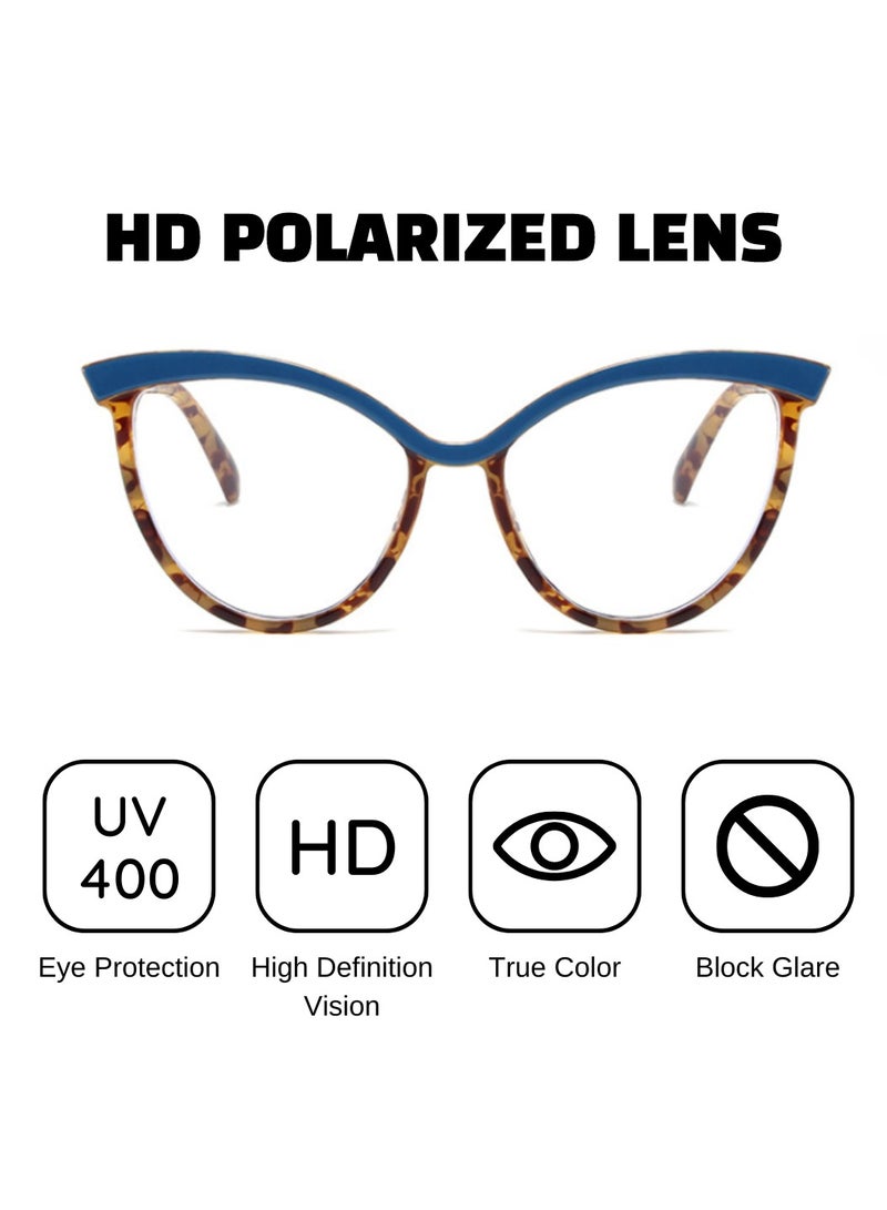 Urban Utility Blue Light Blocking Optical Eyeglasses - Stylish Oversized Frames, Clear Lens, Polarized. Top-rated Bluelight Protection for Reading, Work, & Screen Time. Vintage-Inspired, Lightweight Design. - Image 5