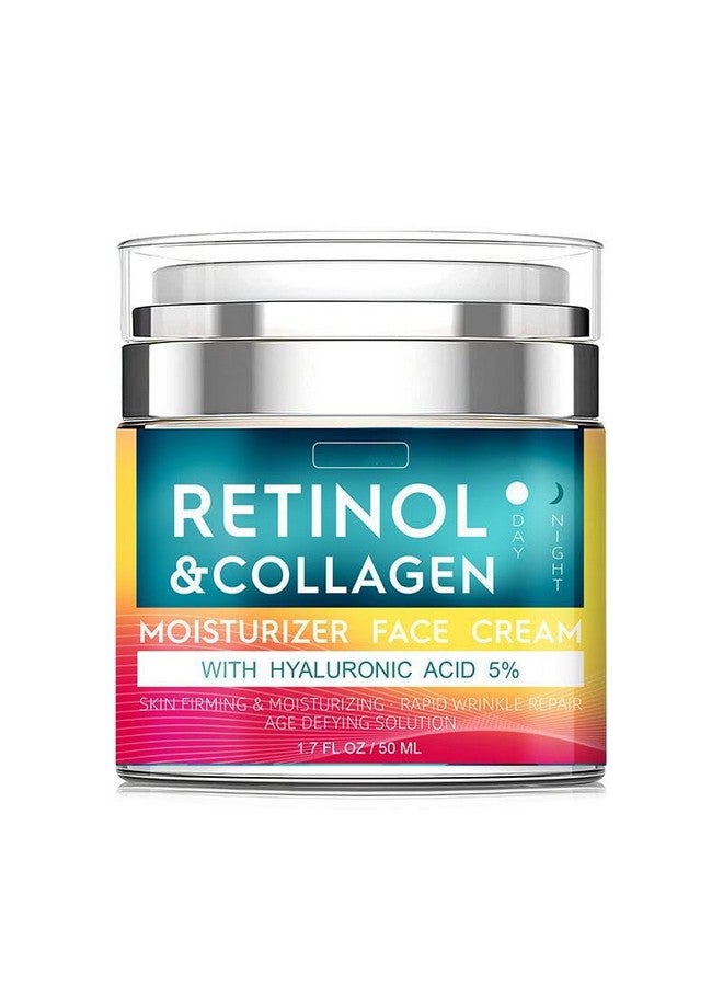 Grospe Retinol Cream For Face With Hyaluronic Acid Day & Night Antiaging Moisturizer For Women And Men Collagen Cream For Face Reduces Wrinkles Dryness 1.7 Fl Oz - Image 1