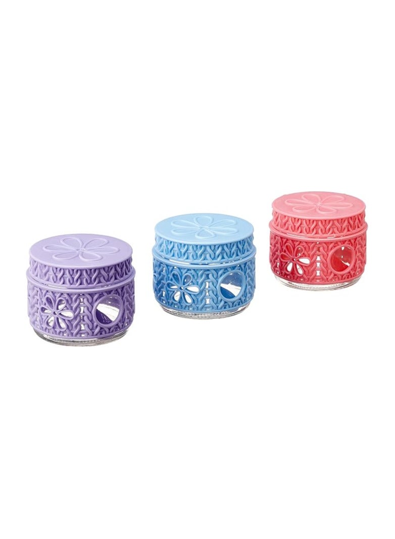 طقم توابل رتان مكون من 3 قطع الوان متعدده - Image 1