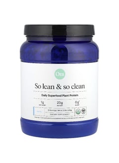 ORA Ora, So Lean & So Clean, Daily Superfood Plant Protein, Vanilla, 21.8 oz (618 g)  - Image 1