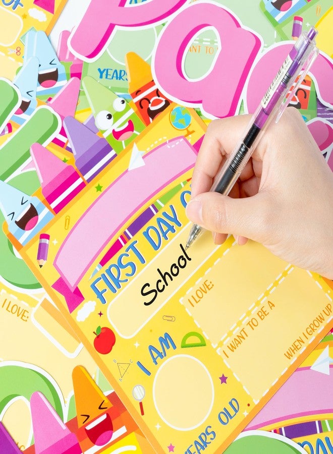 BeYumi Crayon Bulletin Board Set - 68Pcs Crayon First Day of School Sign Bulletin Board Set Welcome to The Pack Crayon Cutouts Trim Border Back to School Kindergarten Classroom Chalkboard Decoration - Image 4
