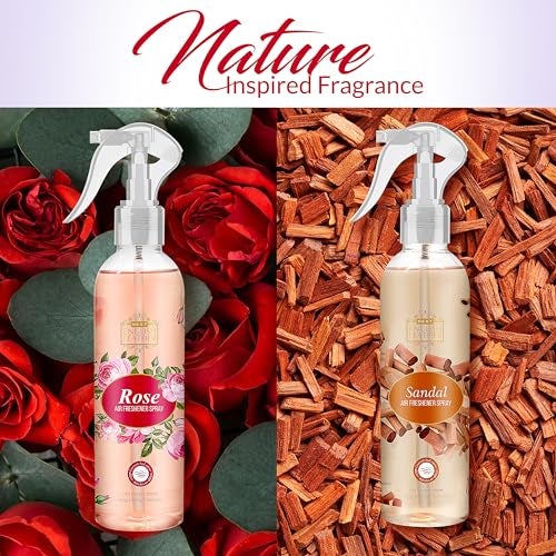 Next Care English Leather Air Freshener Spray Combo Pack – Rose + Sandal (200 ml Each) | Long Lasting Room Freshener | Gas-Free Deodorizer for Home, Car & Office | 2 Fragrances Set - Image 4