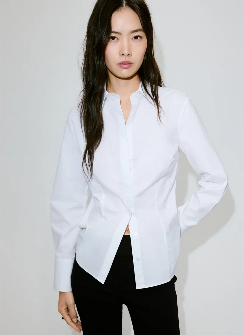 Mango Slim-Fit Poplin Shirt
