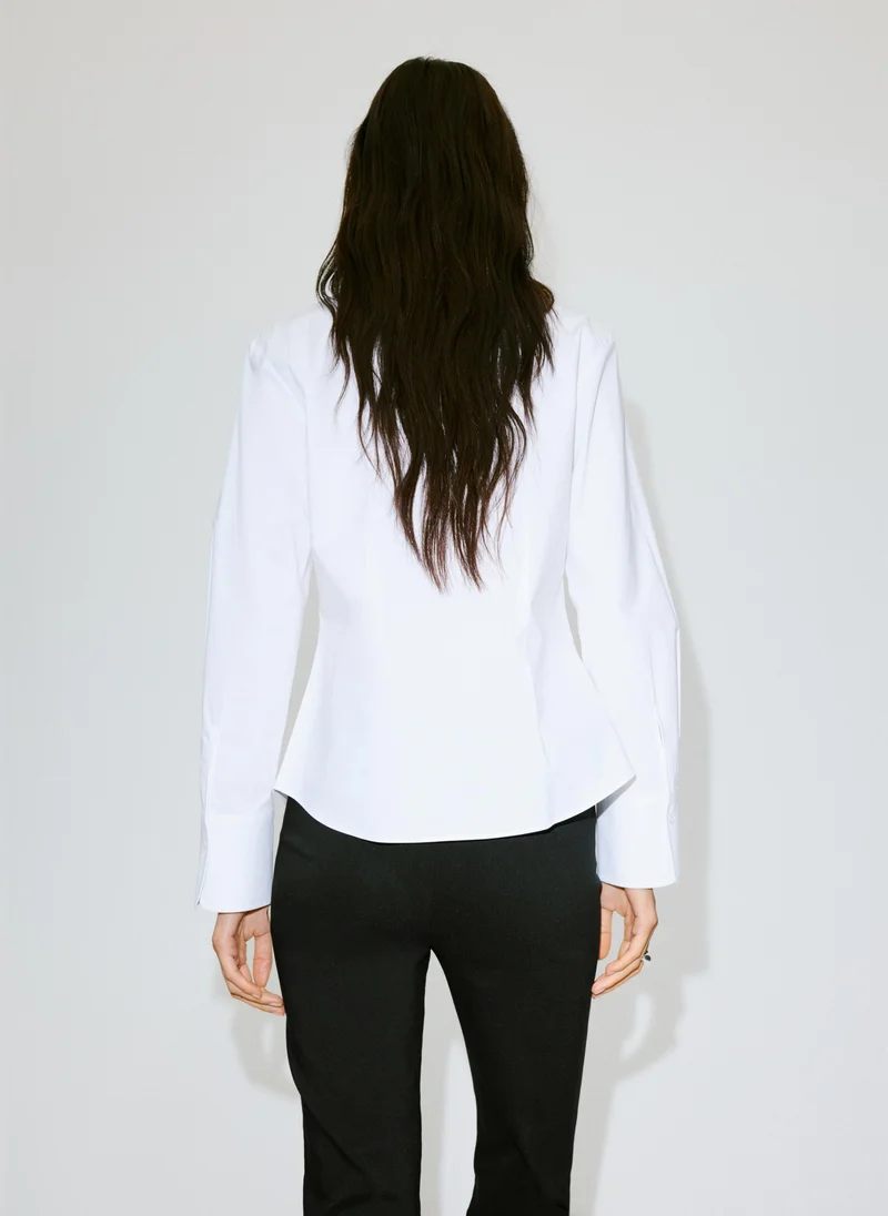 Mango Slim-Fit Poplin Shirt