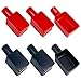 Qoaimu 6PCS Battery Terminal Cover Soft Rubber Insulating Battery Terminal Protector Positive Negative Cable Lug Caps Flexible Top Post Boots for Car Truck Motorcycle Boat Accessories RedBlack - Image 2