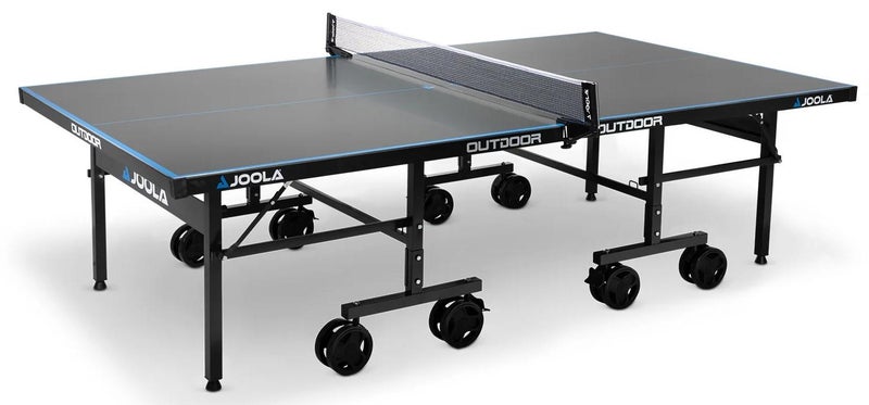 جولا J500A-طاولة تنس الطاولة للاستخدام الخارجي بالشبكة سطح من الألومنيوم بسمك 6 مم، رمادي - Image 1