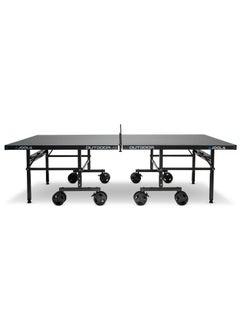 JOOLA J500A-Outdoor Table Tennis Table With Net Set 6mm Thick Aluminum Composite Surface, Grey  - Image 3