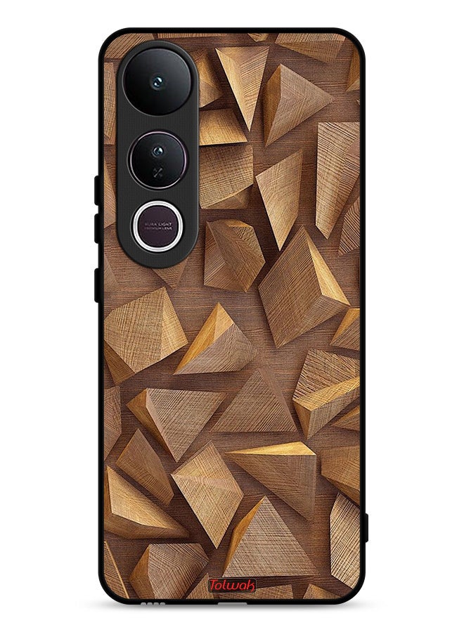 Tolwak Vivo V50 Lite Protective Case Cover Wood Pieces Art