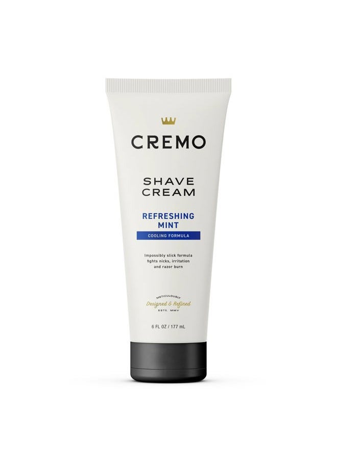 cremo Shaving Cream, Barber Grade Cooling Shave Cream, Astonishingly Superior Ultra-Slick Shaving Cream for Men, Fights Nicks, Cuts and Razor Burn, 6 Fl Oz  - Image 1