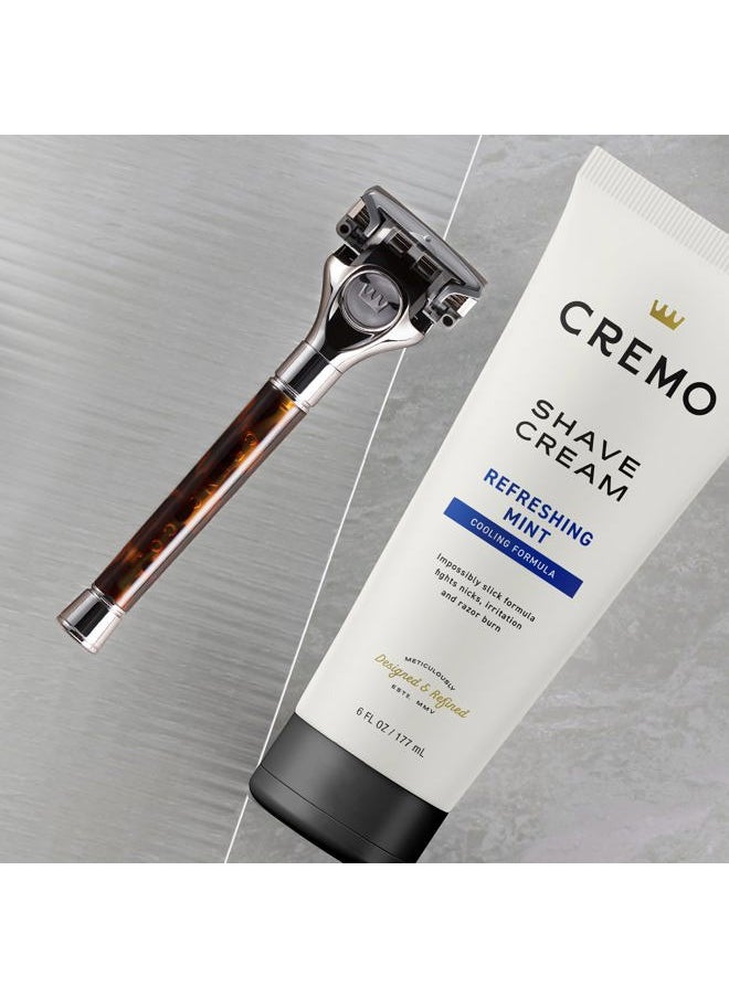cremo Shaving Cream, Barber Grade Cooling Shave Cream, Astonishingly Superior Ultra-Slick Shaving Cream for Men, Fights Nicks, Cuts and Razor Burn, 6 Fl Oz  - Image 2