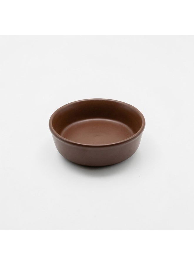 Brown Reptile Feeding Dish (9.5 x 2.6 cm) – Durable Food & Water Bowl for Reptile Terrariums - Image 1