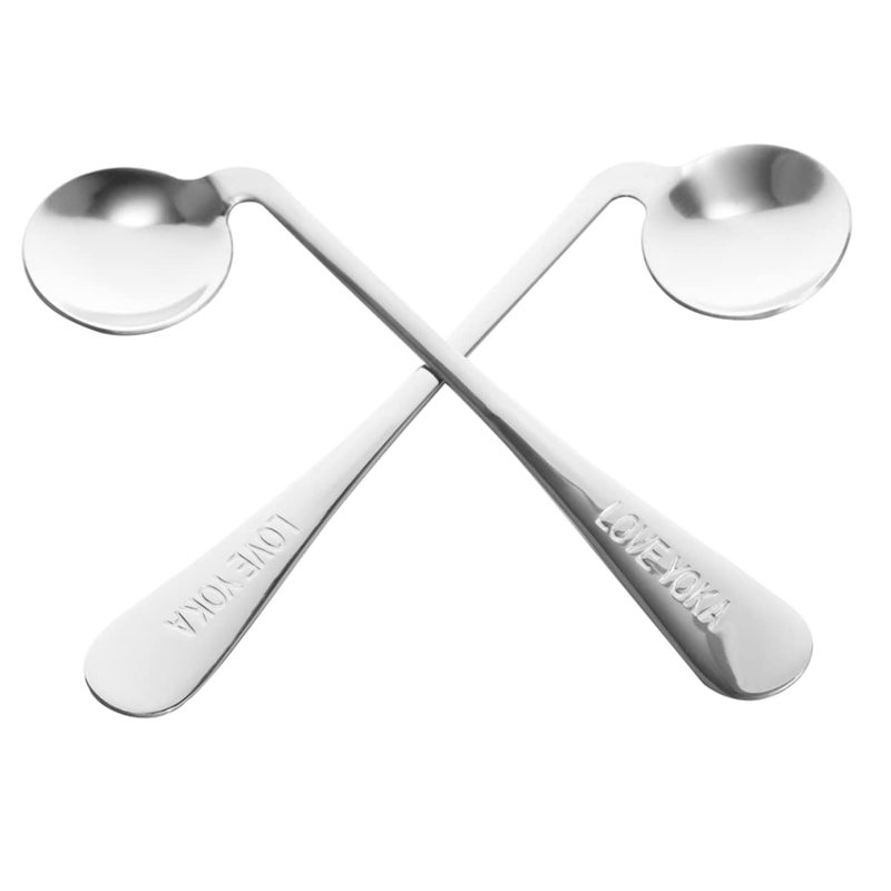 Adaptive Spoons 2 Pack Ergonomic Design Wider Handles for Improved Grip Elderly Meal Assistance - Image 2