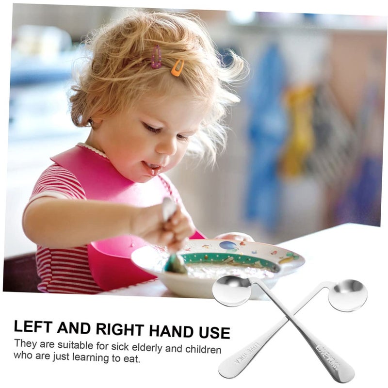 Adaptive Spoons 2 Pack Ergonomic Design Wider Handles for Improved Grip Elderly Meal Assistance - Image 3
