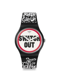 Swatch ساعة يد بلاستيكية تناظرية للجنسين SUOB160  - Image 3