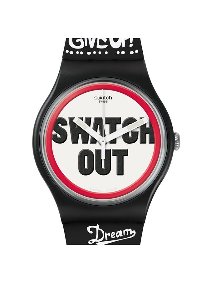 Swatch ساعة يد بلاستيكية تناظرية للجنسين SUOB160 