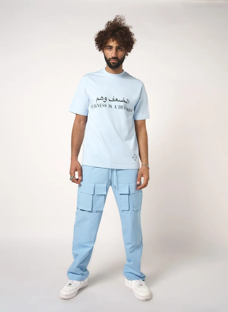 هاوس اوف سينمار Baby Blue Cargo-Pocket Track Pants