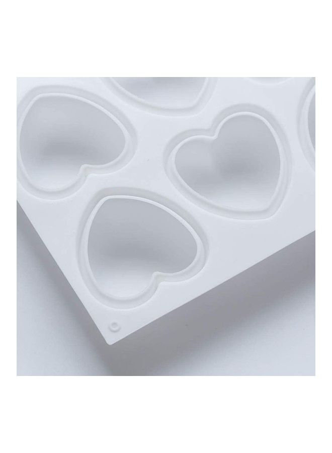 Silicone Mold for Mousse Cake 3D Baking Non Stick White 29.6 x 17.2cm - Image 4