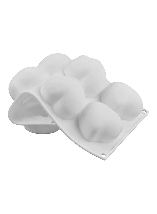 Silicone Mold for Mousse Cake 3D Baking Non Stick White 29.6 x 17.2cm - Image 5